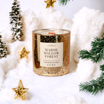 Marshmallow Forest- Marshmallow & Pine 10oz Gold Glass Candle