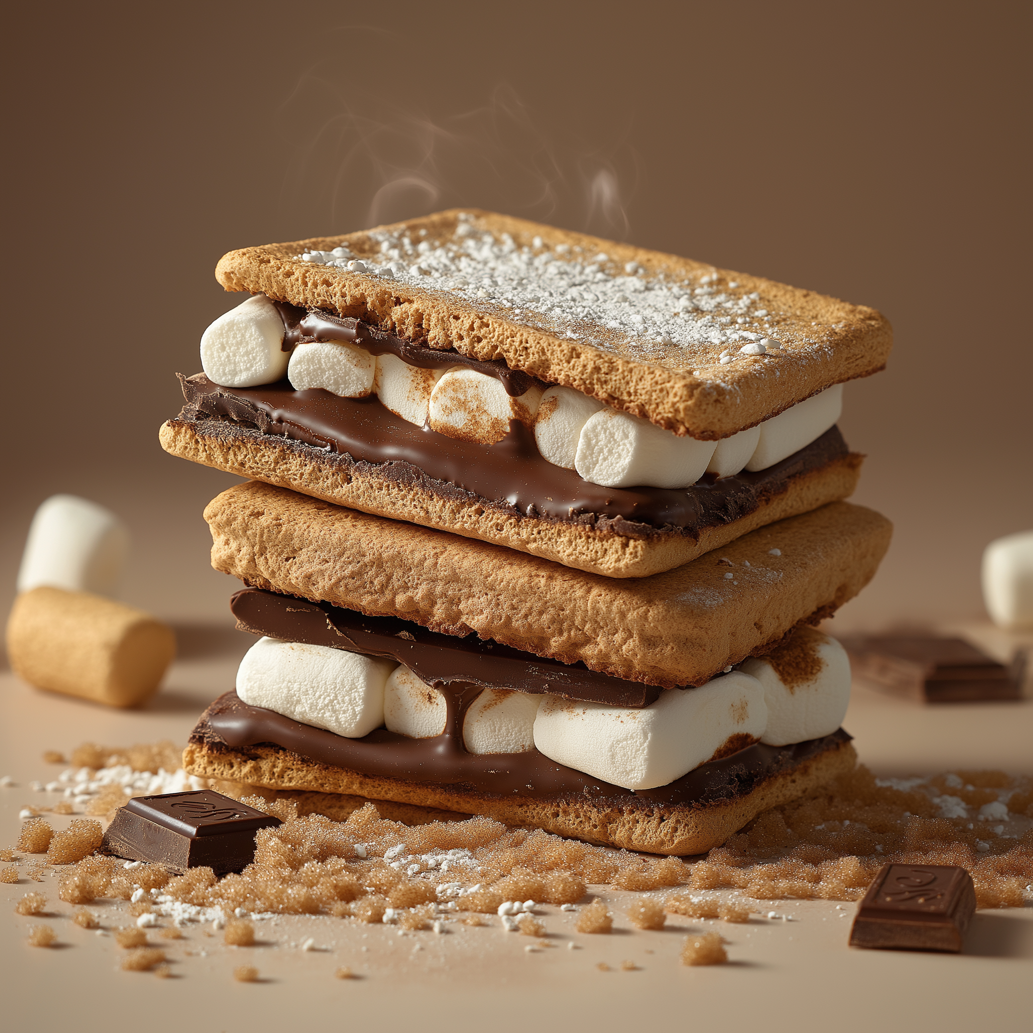 Lets Get Toasted! - Toasted Marshmallow 10oz Gold Glass Candle