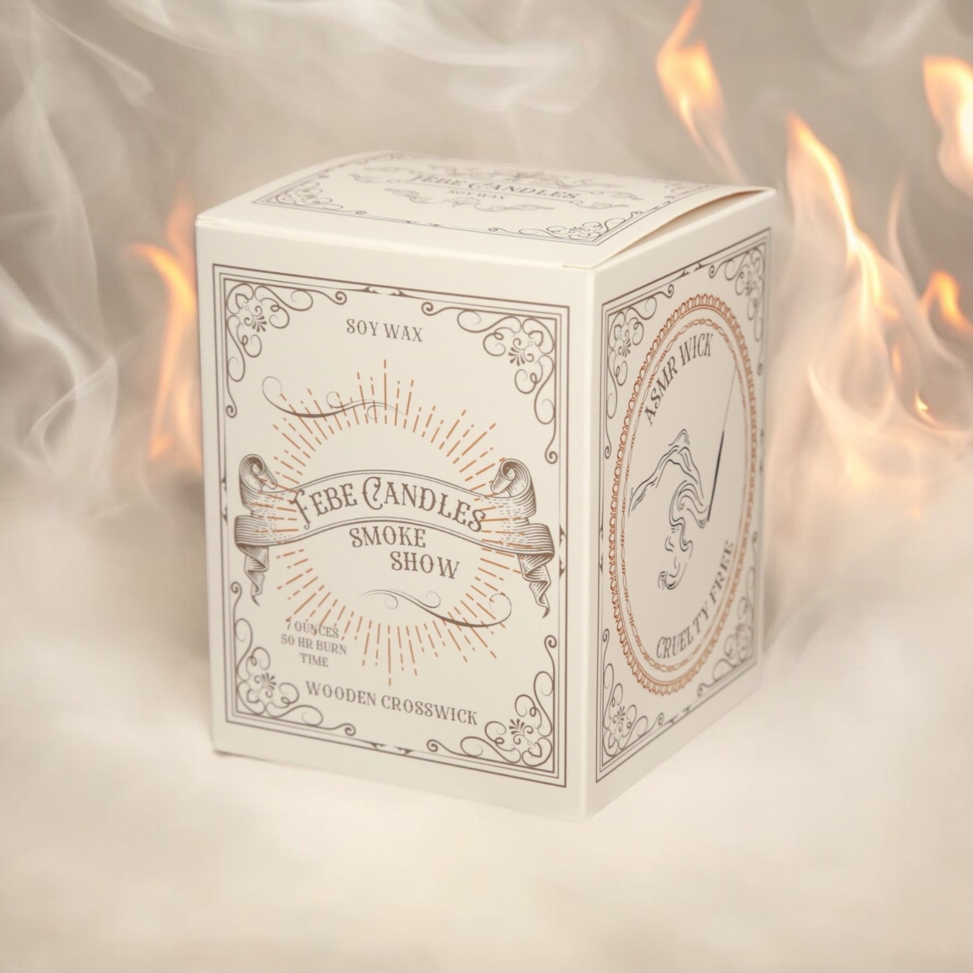 Smoke Show - Oak Embers + Amber 7 oz Gold Glass Candle