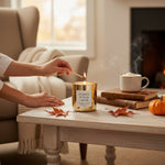 Pumpkin Buttercream- 10oz Gold Glass Candle