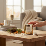 Marshmallow Forest- Marshmallow & Pine 10oz Gold Glass Candle