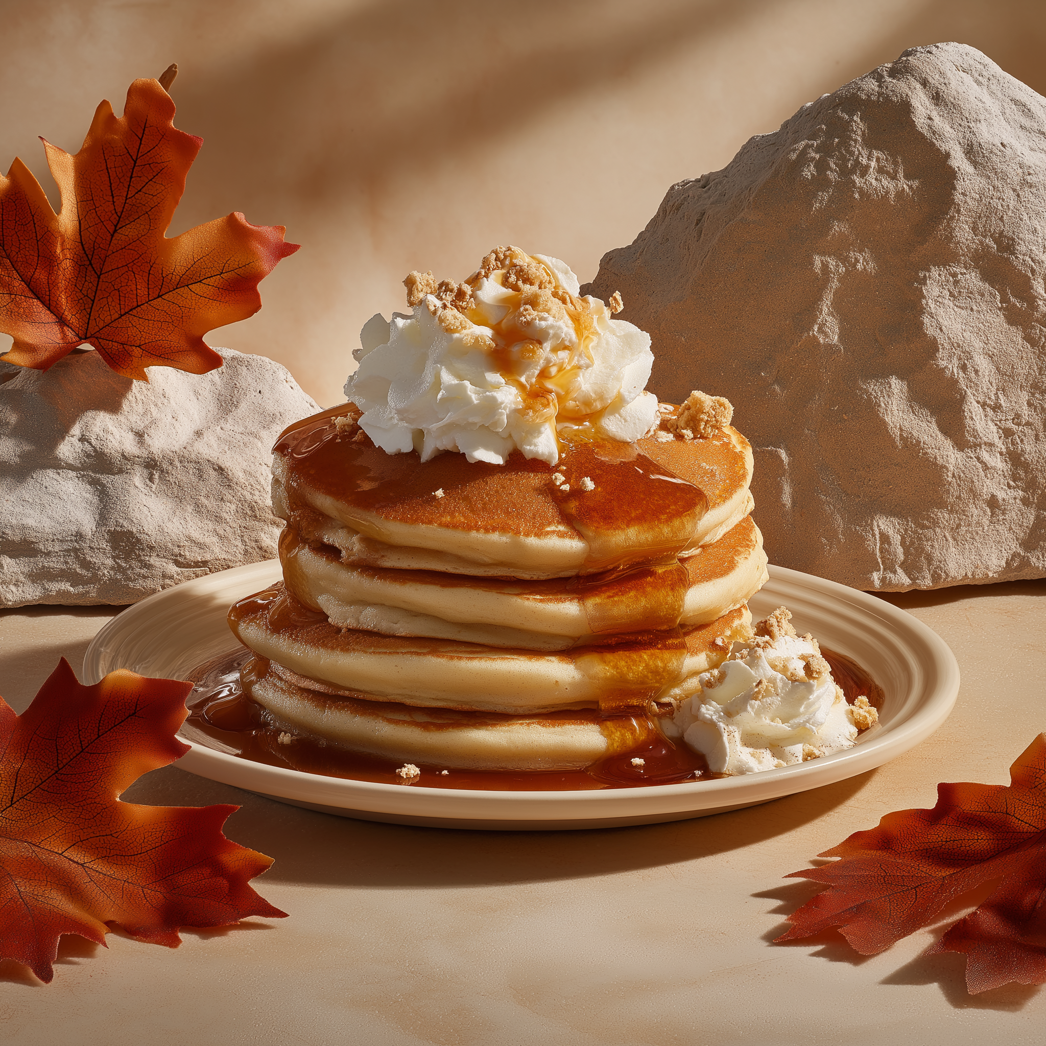 Maple Pancakes - Maple Butter & Pancakes 10oz Gold Glass Candle